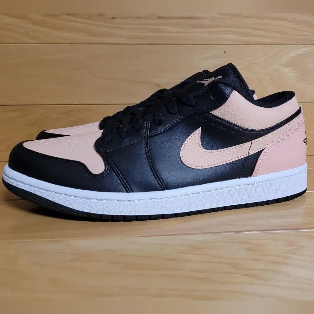 Air Jordan 1 Low Black Artic Orange White Mens Shoe Sneaker 553558-034